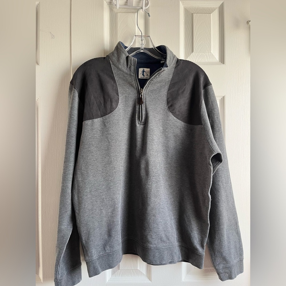 Sharp Lad Stuart Gray Men’s Quarter-Zip Pullover - Size Medium